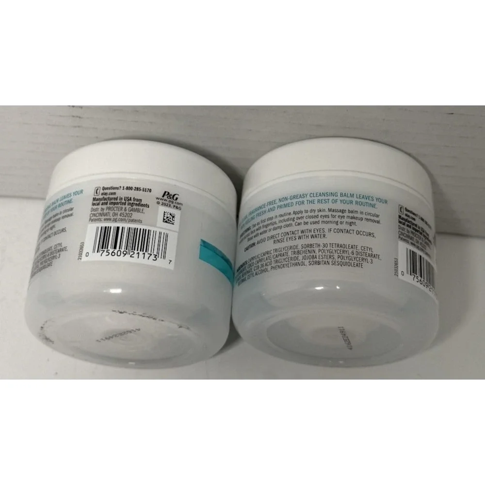 2 New Olay Gentle Cleansing Balm Removes Makeup, Sunscreen & Oil 3.4oz